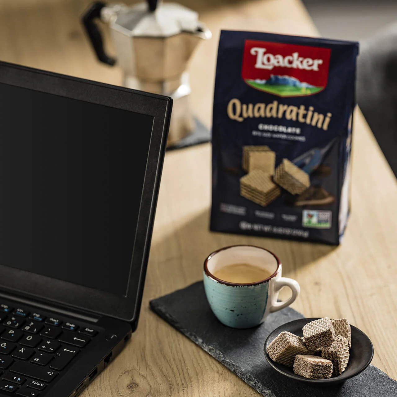 Quadratini Chocolate, Creme-Filled Wafer Cookies, 8.82 oz. Bag - Image 4