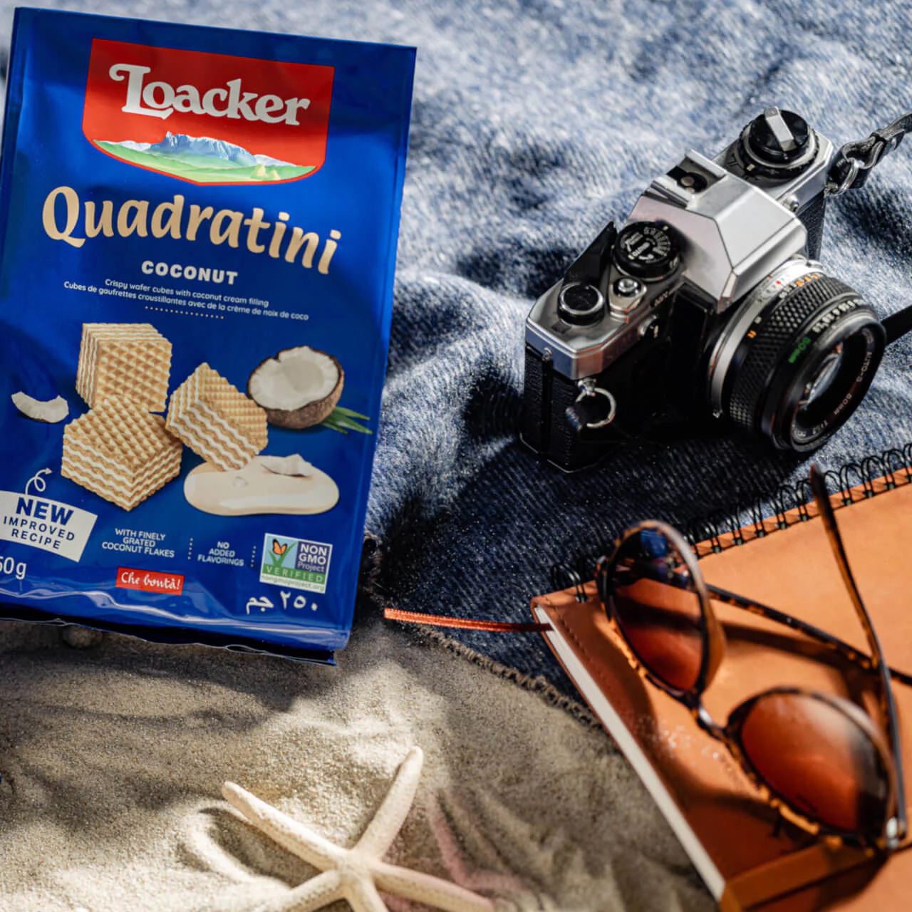 Quadratini Coconut, Creme-Filled Wafer Cookies, 8.82 oz. Bag - Image 4