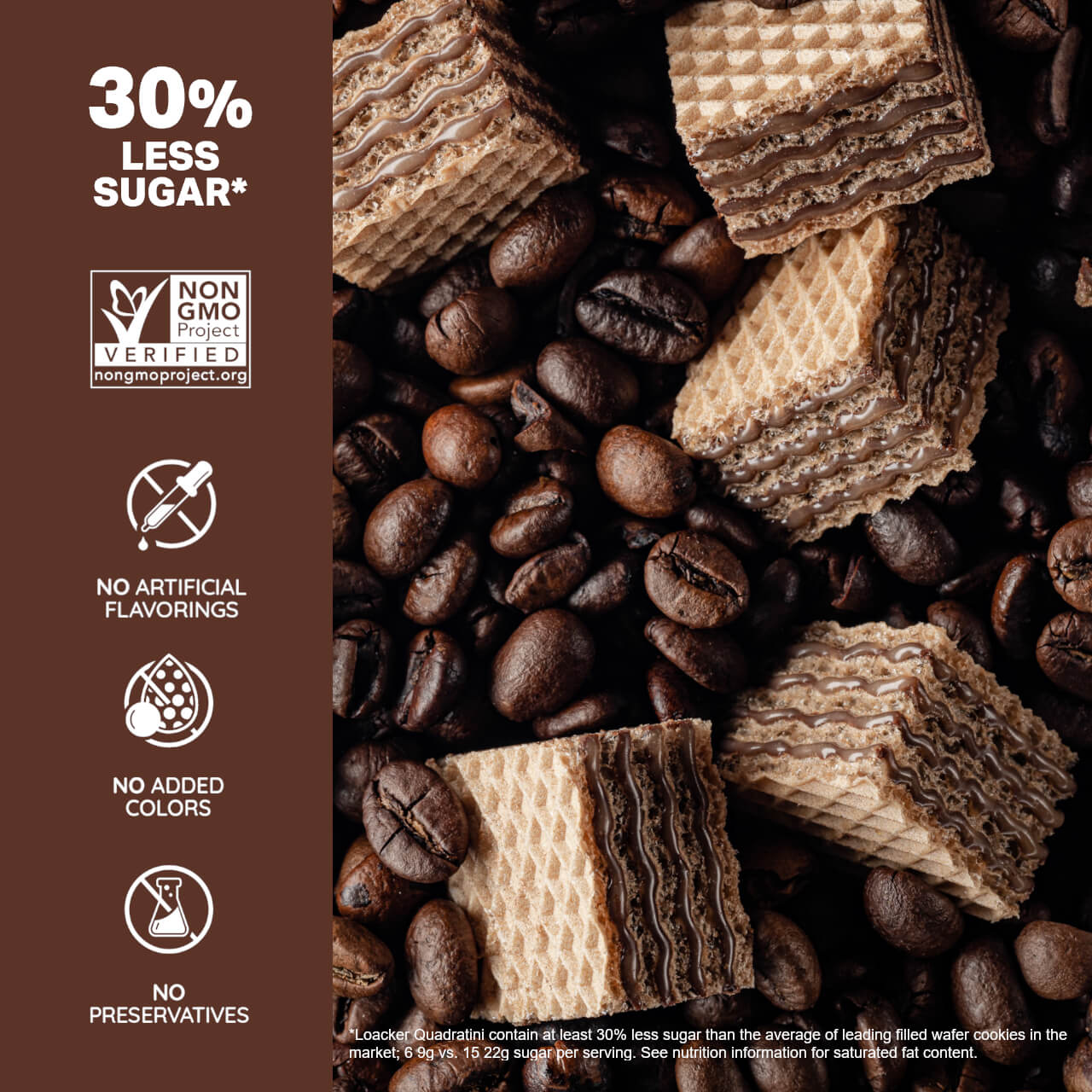 Quadratini Espresso, Creme-Filled Wafer Cookies, 7.76 oz. Bag - Image 3